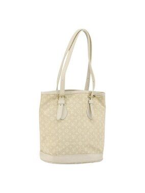 Authentic LOUIS VUITTON Monogram Mini Lin Bucket PM Shoulder Bag Dunne M95316